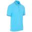ProQuip Striped Collar Golf Polo Shirt - Azure Blue - thumbnail image 1