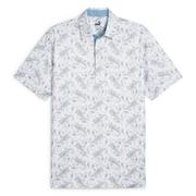 Puma Cloudspun Paisley Polo - White Glow