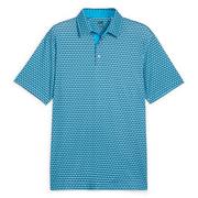 Puma MATTR Palm Deco Polo - Aqua Blue/Puma Black