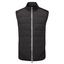 Oscar Jacobson Randal Full Zip Padded Golf Gilet - Black - thumbnail image 1