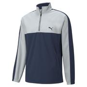 Puma Riverwalk Woven Golf Wind Jacket - High Rise/Navy Blazer