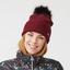 Rohnisch Pompom Beanie Golf Hat - Burgundy Model Shot 3 - thumbnail image 4