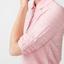 Rohnisch Wave Womens Long Sleeve Golf Poloshirt - Rose Pink Sleeve Details - thumbnail image 2