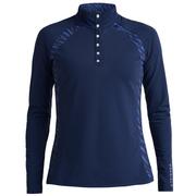 Rohnisch Womens Alex Golf Top - Navy Zebra