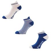 Green Lamb Patterned Socks 3 Pair Pack - Blue