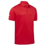 Callaway SS Solid Swing Tech Golf Polo Shirt - True Red
