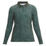 Rohnisch Sia Ladies Golf Polo Shirt - Green Crocco