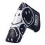 Smiley Original Golf Blade Putter Headcovers - Black - thumbnail image 2