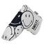 Smiley Original Golf Blade Putter Headcovers - White - thumbnail image 2