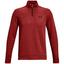 Under Armour Storm Sweater Fleece Zip Golf Top - Stadium Red - thumbnail image 1