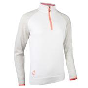 Sunderland Zonda Lined Sweater - White / Coral