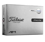 Titleist Pro V1x Left Dash AIM Performance White Golf Balls - Blue
