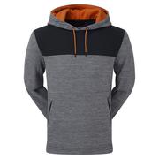 FootJoy Thermal Golf Hoodie Sweater - Spacedye/Black/Orange