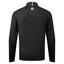 FootJoy Tonal Print Knit Chill Out Golf Sweater - Black - thumbnail image 2