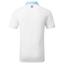 FootJoy Tossed Tulip Trim Pique Golf Polo Shirt - White/Maui Blue - thumbnail image 2