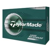 TaylorMade Tour Response Stripe Golf Balls - White/Clear
