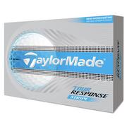TaylorMade Tour Response Stripe Golf Balls - White/Blue
