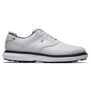 Traditions Spikeless Golf Shoe - White/Navy