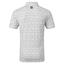 FootJoy Travel Print Lisle Golf Polo Shirt - White/Black - thumbnail image 2