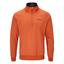 Oscar Jacobson Trent Tour Mid Layer Golf Sweater - Orange Rust - thumbnail image 1