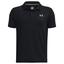 Under Armour UA Junior Performance Golf Polo Shirt - Black - thumbnail image 1