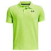 Under Armour UA Junior Performance Golf Polo Shirt - Lime Surge