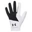 Under Armour UA Medal Golf Glove - White/Black - thumbnail image 1