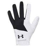 Under Armour UA Medal Golf Glove - White/Black