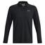 Under Armour UA Performance 3.0 Long Sleeve Golf Polo - Black - thumbnail image 1