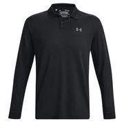 Under Armour UA Performance 3.0 Long Sleeve Golf Polo - Black