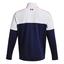 Under Armour UA Storm Midlayer Half Zip Golf Sweater - Midnight Navy/White/Pink - thumbnail image 2