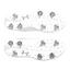 Under Armour UA Drive Fade Wide Golf Shoes - White/White/Metallic Silver - thumbnail image 6