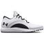 Under Armour UA Charged Draw 2 Spikeless Mens Golf Shoes - White - thumbnail image 1