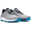 Under Armour UA Drive Pro Spikeless Wide Golf Shoes - Mod Gray/Capri/Midnight Navy - thumbnail image 4