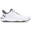 Under Armour UA Drive Pro Spikeless Wide Golf Shoes - White/White/Metallic Gun Metal - thumbnail image 1