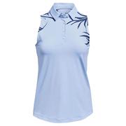 Under Armour Womens Iso-Chill Sleeveless Golf Polo Shirt - Blue