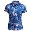 Under Armour Womens Playoff 3.0 Printed Polo - Tech Blue - thumbnail image 1