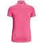 Under Armour Womens Zinger Short Sleeve Polo Shirt - Pink Punk - thumbnail image 2