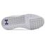 Under Armour Womens Charged Breathe Spikeless Golf Shoes - White/Metallic Silver - thumbnail image 4