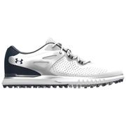 Under Armour Womens Charged Breathe Spikeless Golf Shoes - White/Academy Blue