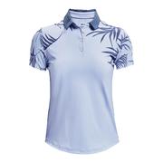 Under Armour Womens Iso-Chill Short Sleeve Golf Polo Shirt - Blue