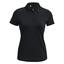 Under Armour Womens Playoff Short Sleeve Golf Polo - Black - thumbnail image 1