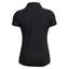Under Armour Womens Playoff Short Sleeve Golf Polo - Black - thumbnail image 2