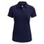 Under Armour Womens Playoff Short Sleeve Golf Polo - Midnight Navy - thumbnail image 1
