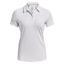 Under Armour Womens Playoff Short Sleeve Golf Polo - White - thumbnail image 1