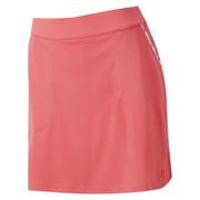 FootJoy Womens Watercolour Trim Interlock Golf Skort - Bright Coral