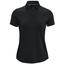 Under Armour Womens Zinger Short Sleeve Polo Shirt - Black/Silver - thumbnail image 1