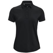 Under Armour Womens Zinger Short Sleeve Polo Shirt - Black/Silver