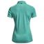 Under Armour Womens Zinger Short Sleeve Golf Polo Shirt - Neptune/Silver - thumbnail image 2