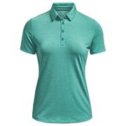 Under Armour Womens Zinger Short Sleeve Golf Polo Shirt - Neptune/Silver